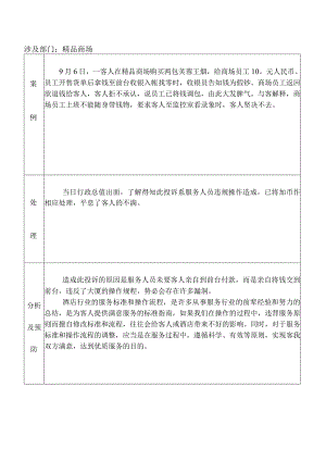 精品商场投诉案例分析.docx