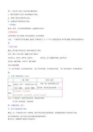 第十二章全等三角形（知识归纳题型突破）.docx