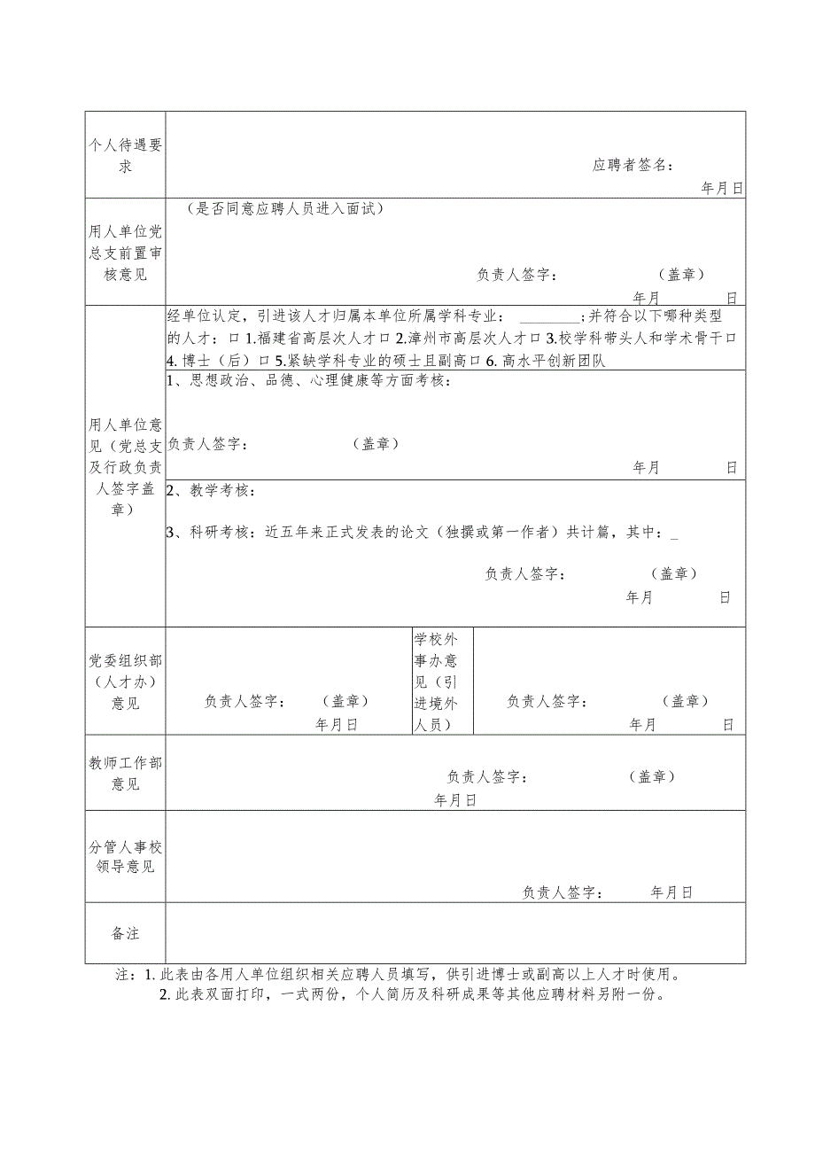 职业技术学院引进人才审批表.docx_第2页