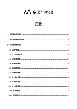 绩效考核指标和评估标准绩效管理操作手册.docx