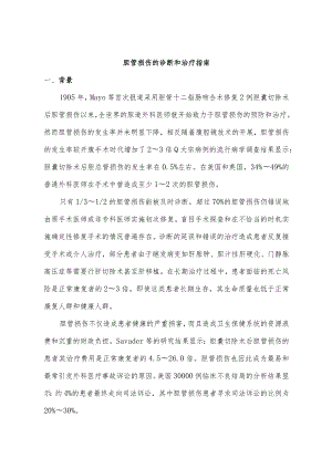 胆管损伤的诊断和治疗指南.docx