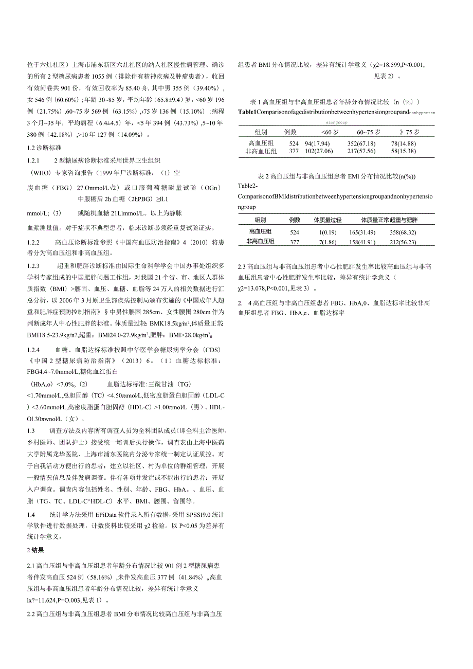 社区2型糖尿病伴发高血压的现状调查.docx_第2页