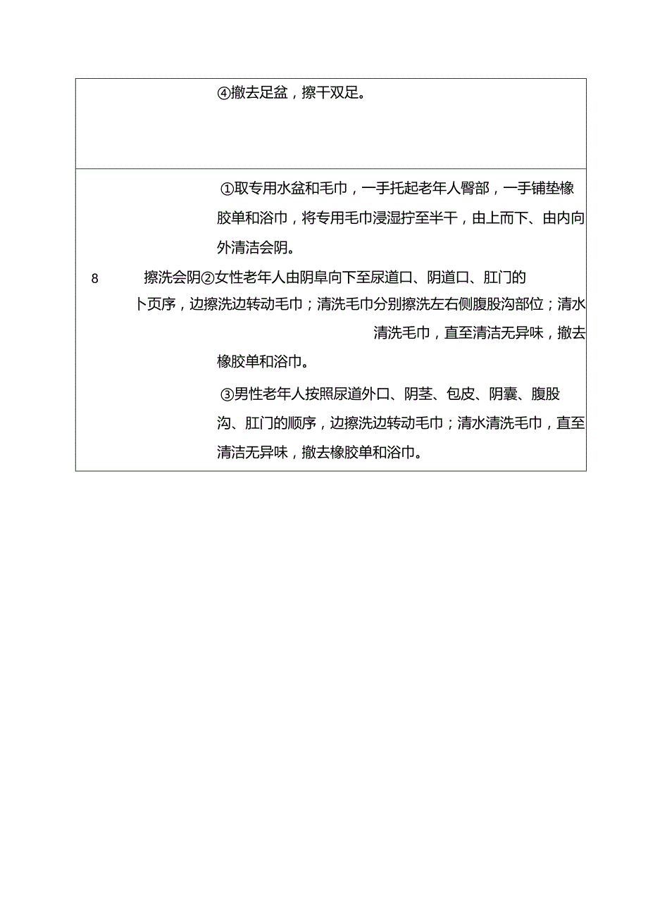 老年人助浴服务面部及身体清洁操作次序及要求.docx_第3页