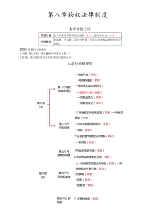 税务师考试-(法律)第37讲_物的分类、物权的特征、物权法的基本原则、物权的分类、物权的效力.docx