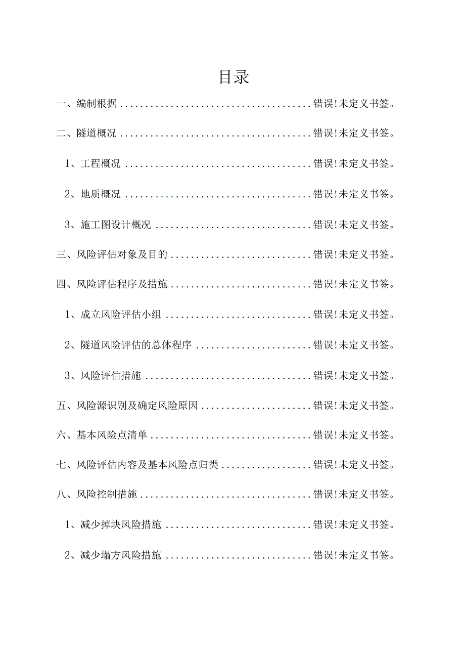 隧道风险评估调查报告.docx_第1页