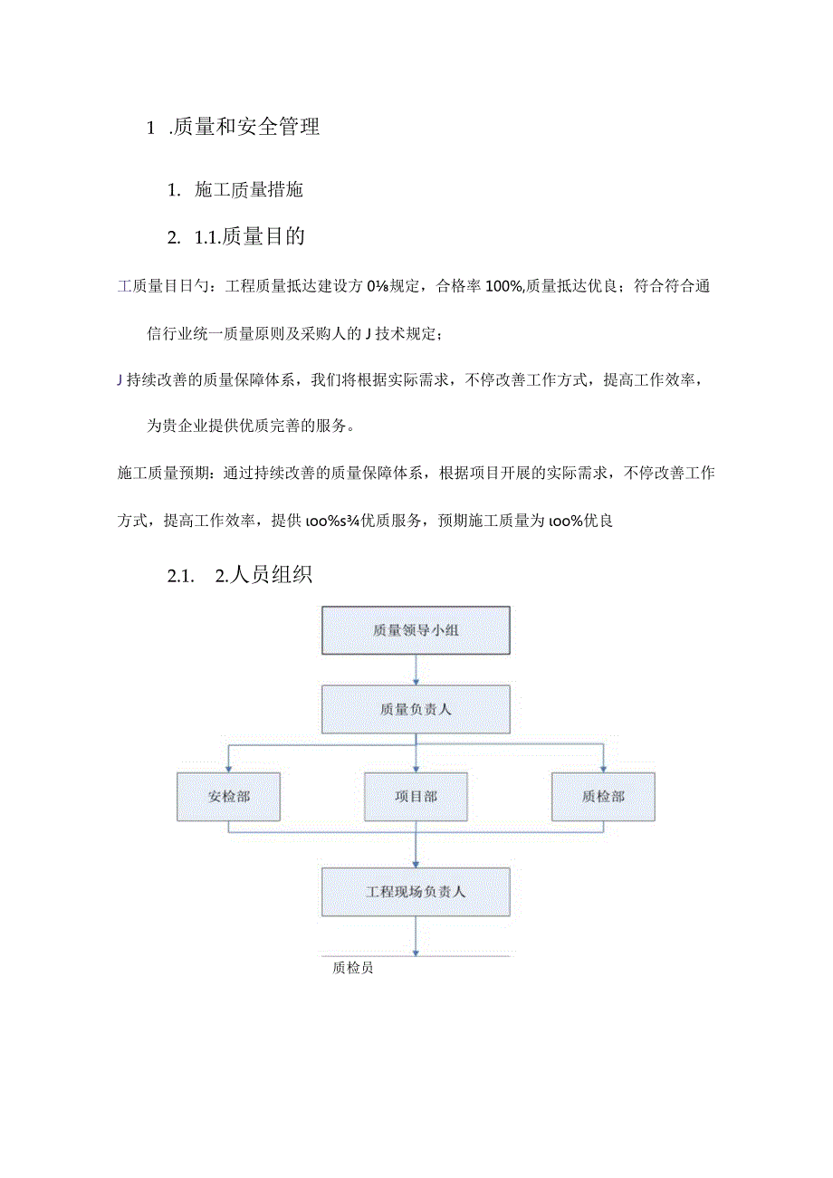 质量和安全管理措施.docx_第1页