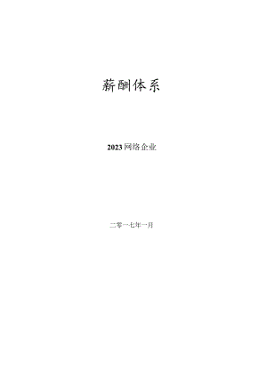 适用于电商创业公司的网络企业薪酬规划.docx