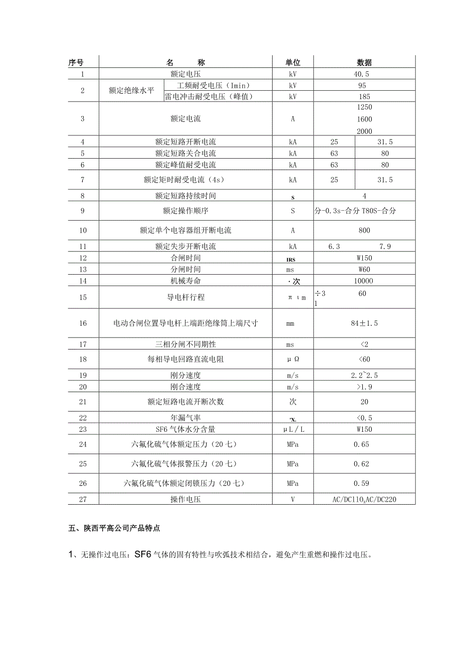 陕西平高_SFM-40.5系列_户内高压六氟化硫断路器.docx_第3页