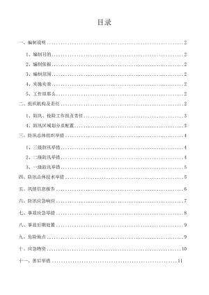 防汛应急处理预案和措施方案.docx