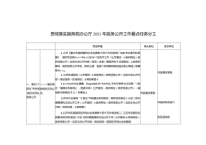 贯彻落实国务院办公厅2021年政务公开工作要点任务分工.docx