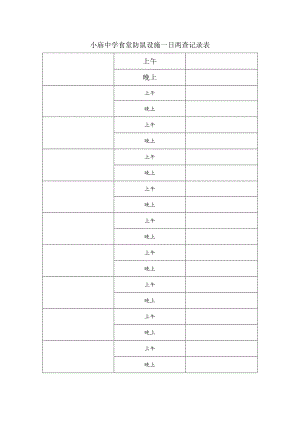 食堂防鼠设施一日两查记录表.docx