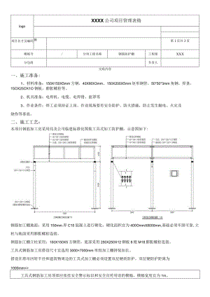 钢筋防护棚技术交底卡.docx