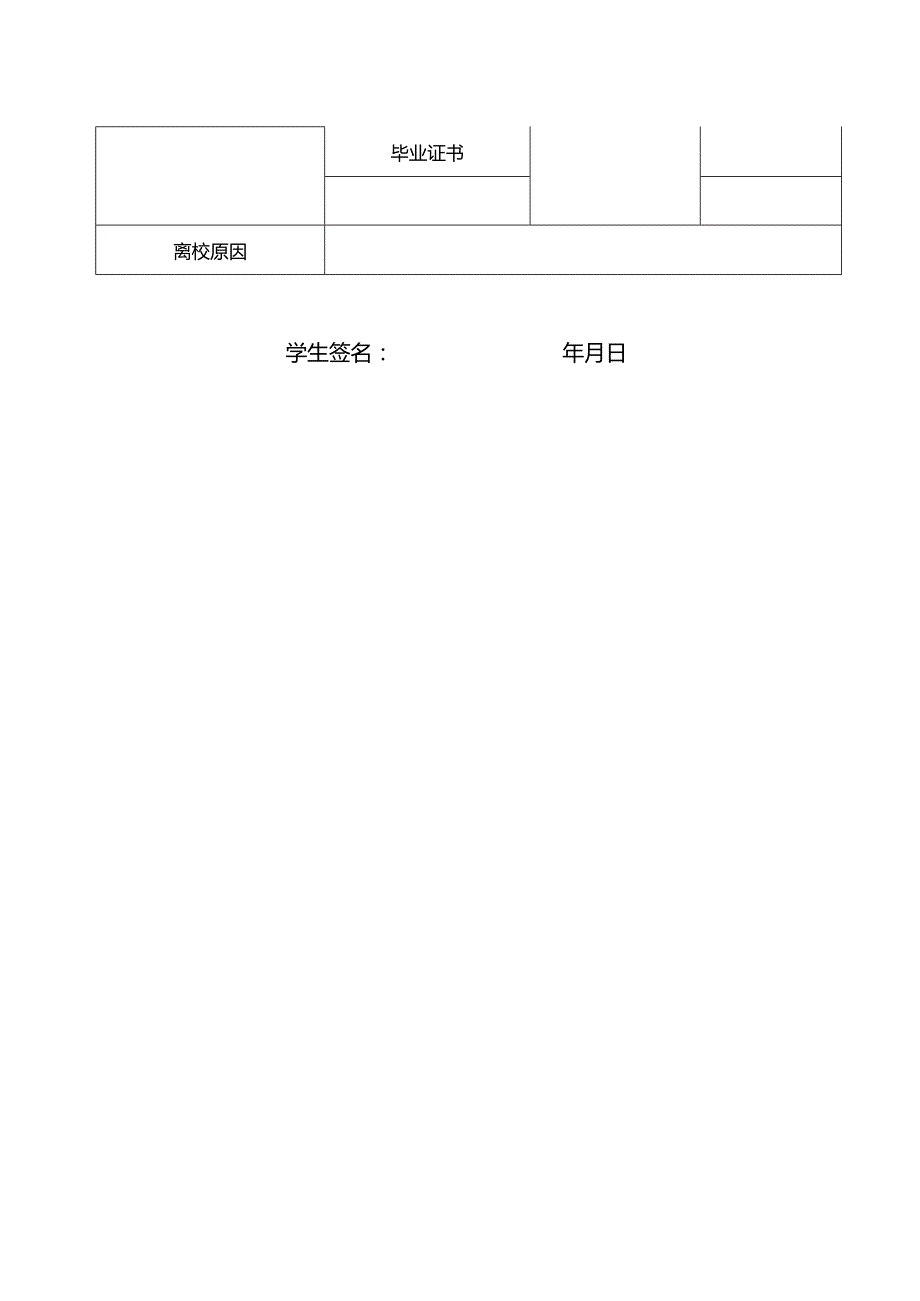 高校学生离校清单word模板.docx_第2页