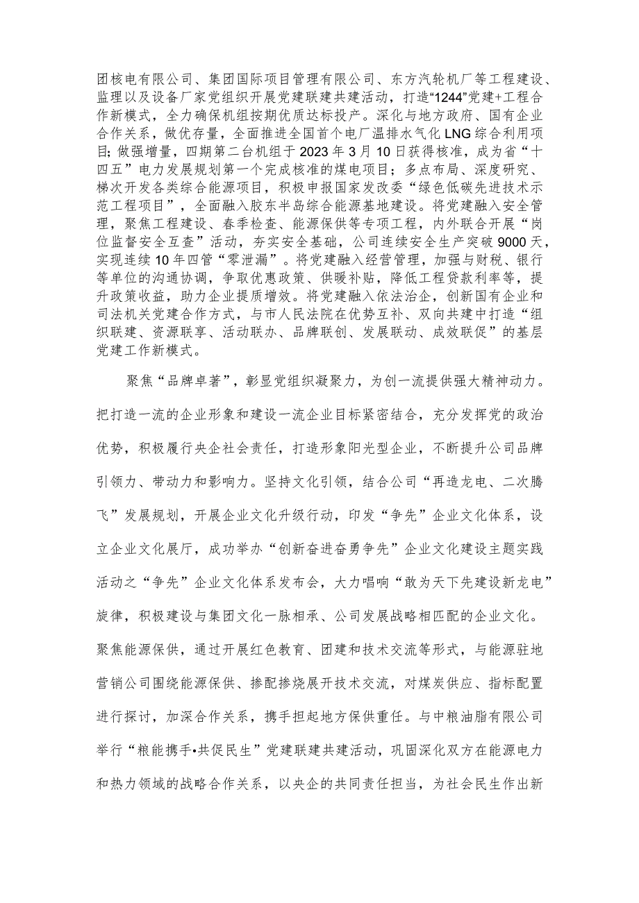 集团党建工作专题推进会汇报材料供借鉴.docx_第3页