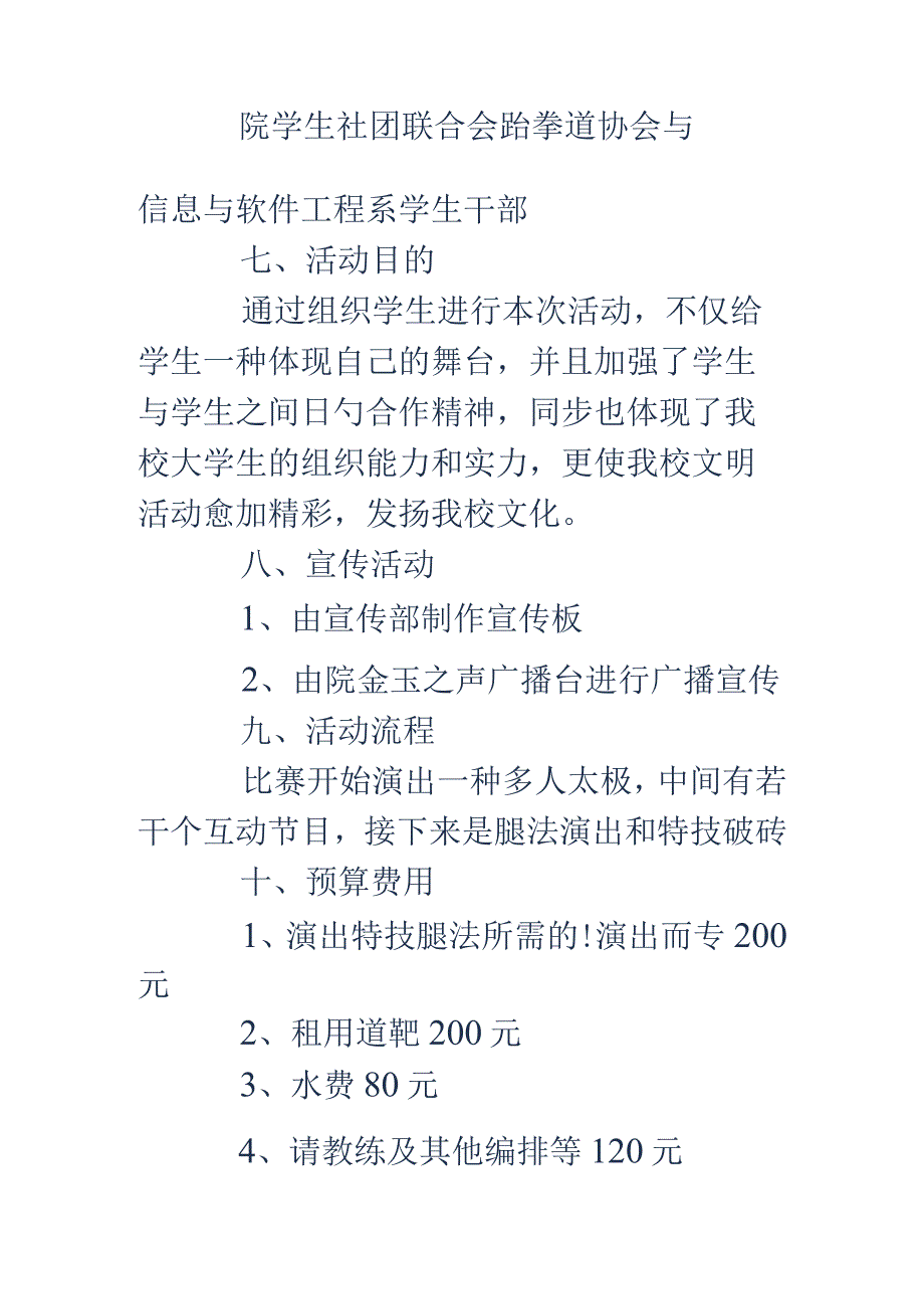 跆拳道表演活动策划指南.docx_第2页