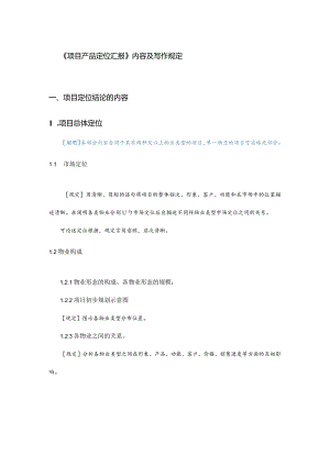 项目产品定位报告指南.docx