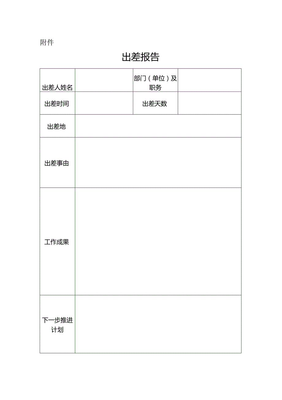 附件：出差报告(模版).docx_第1页