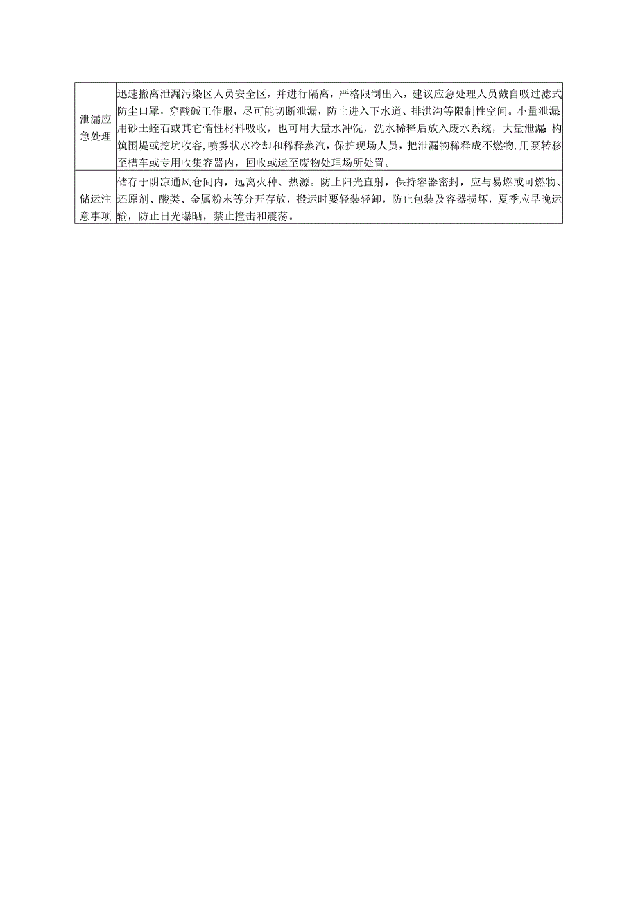 过氧化氢溶液的危险有害特性及其防护措施辨识表.docx_第2页