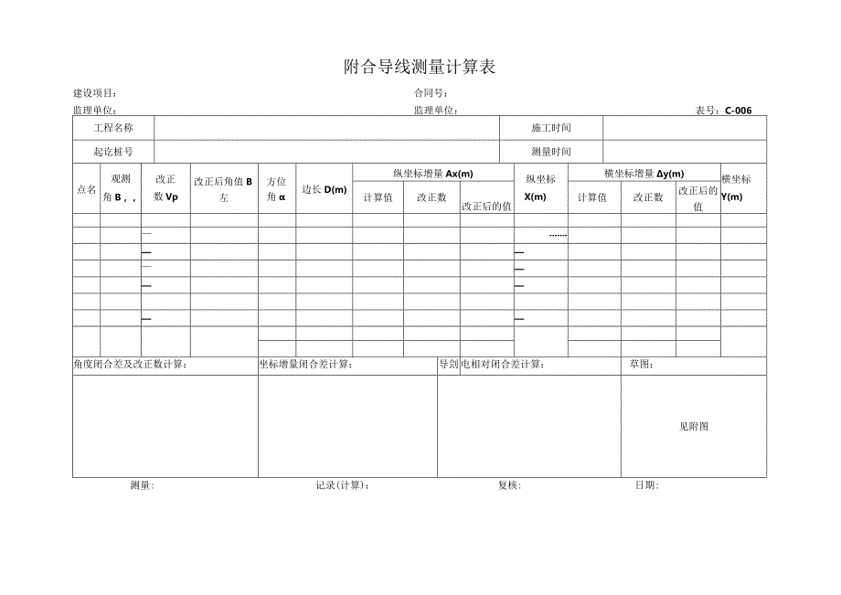 高速（公路）路线主点桩测量报表.docx_第2页