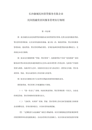 长沙融城民间借贷服务有限公司.docx