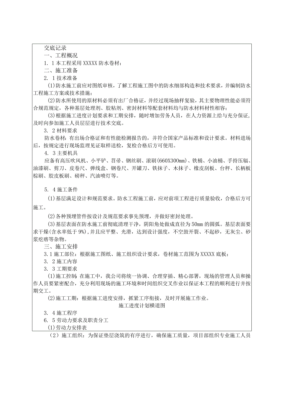 热熔防水卷材施工技术交底（顶板）.docx_第1页