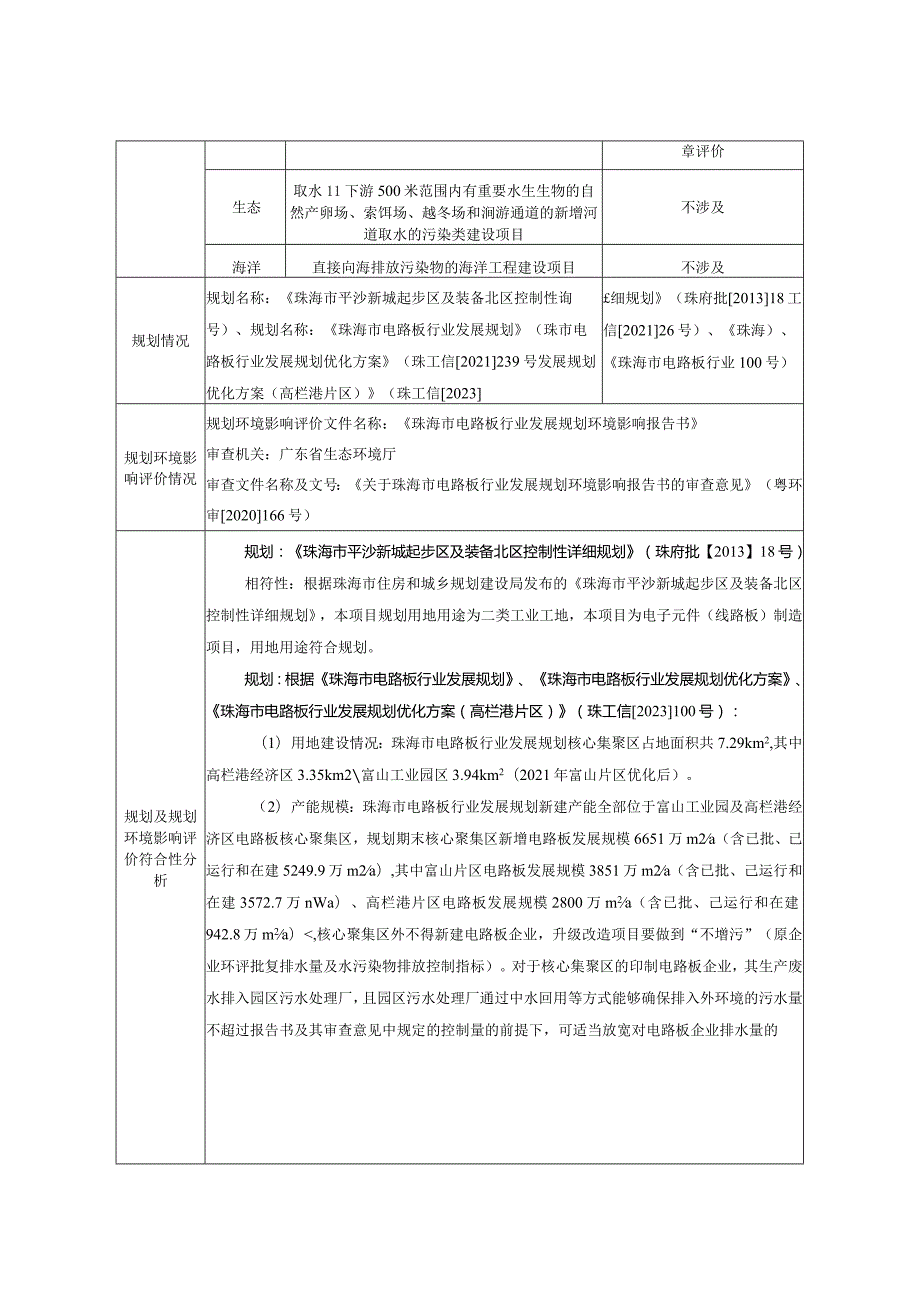 珠海市飞雅快板电路有限公司新建项目环境影响报告表.docx_第3页