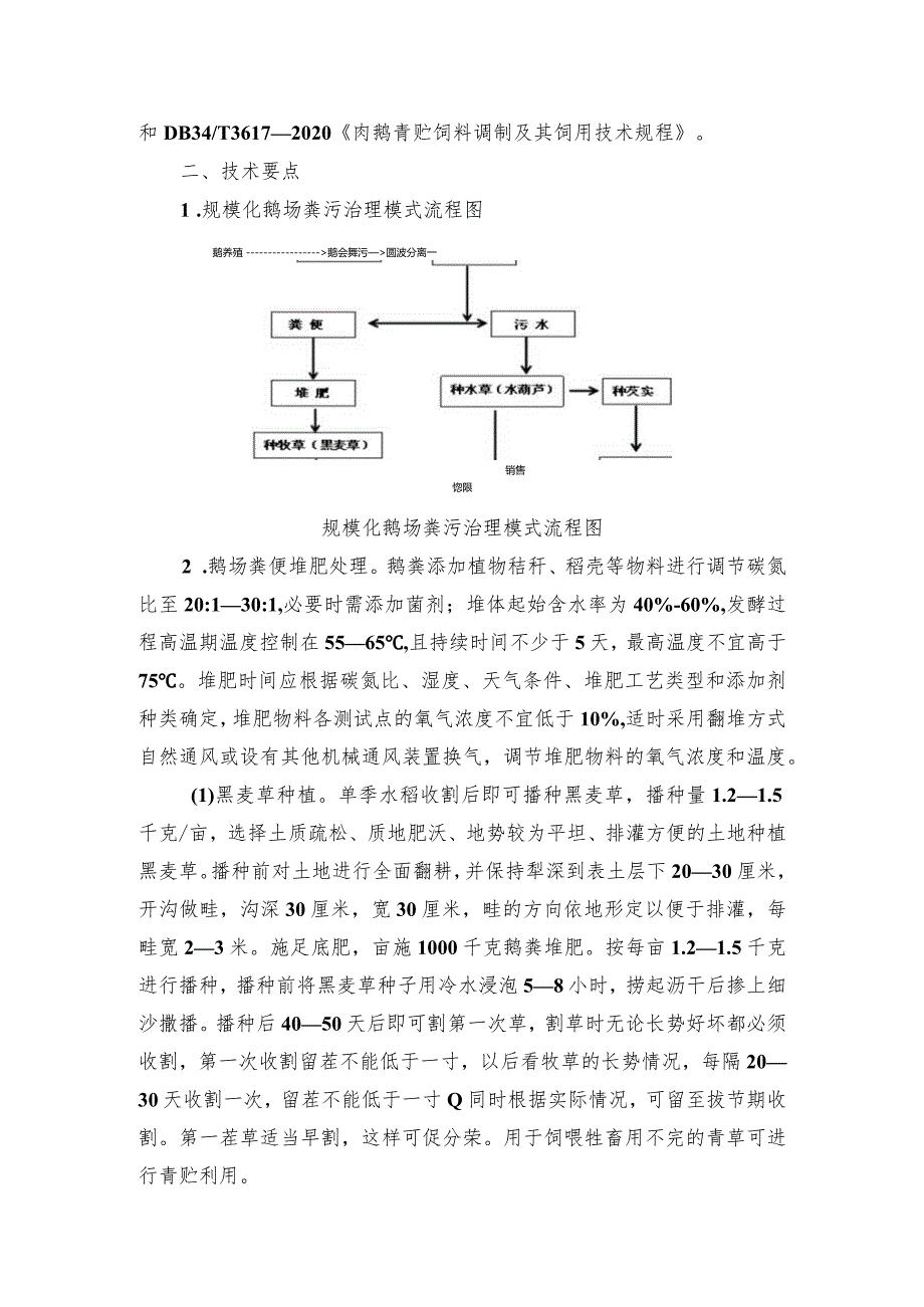 2024年安徽农业主推技术第42项：规模化鹅场粪污治理技术模式.docx_第2页