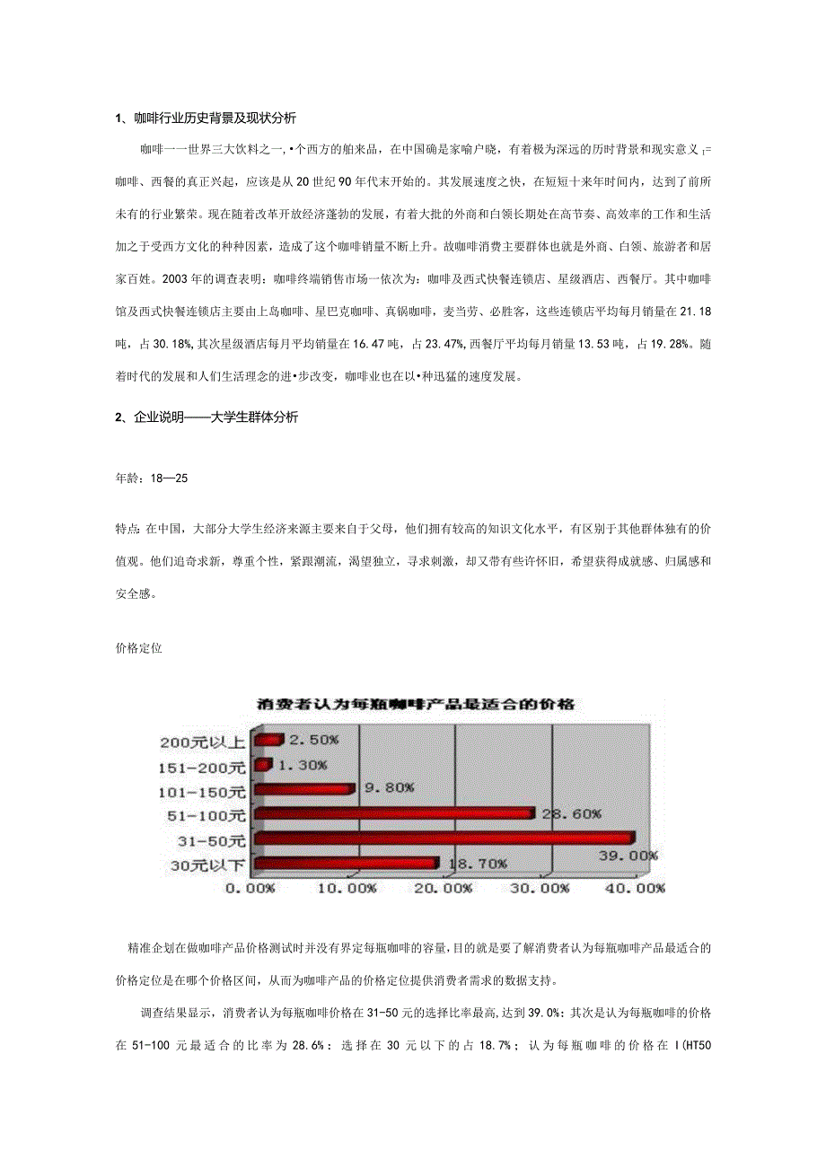 XX咖啡店创业计划书.docx_第1页