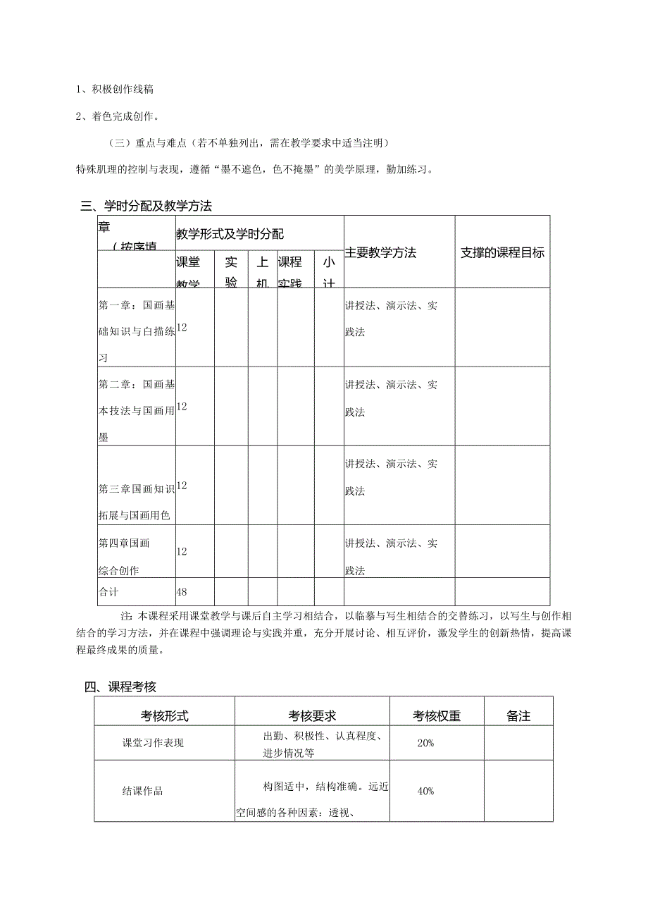 18410160国画大学高校课程教学大纲.docx_第3页