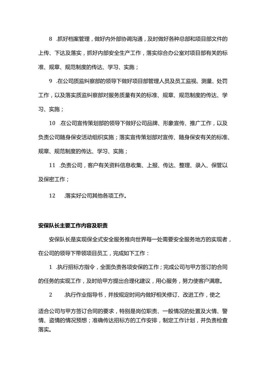 保安队伍中各岗位职责与标准.docx_第2页