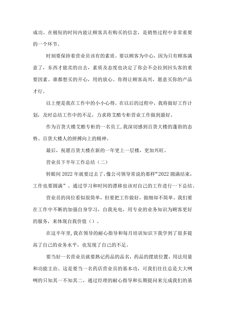 营业员下半年工作总结.docx_第2页