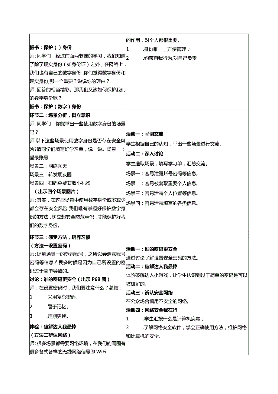 4-3保护数字身份（教案）三年级上册信息技术苏科版.docx_第2页