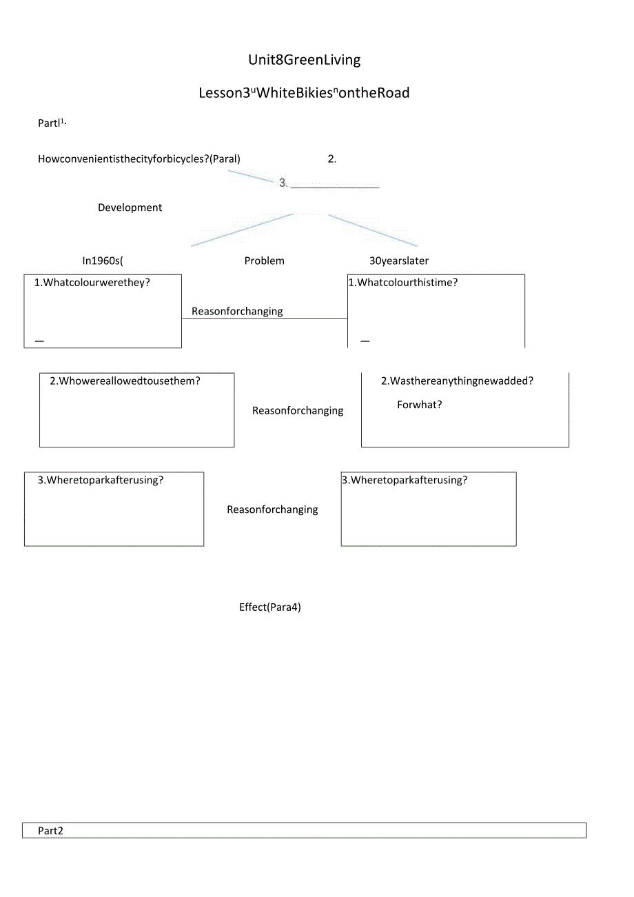 2023-2024学年北师大版（2019）必修第三册Unit8Lesson3WhiteBikesontheRoad公开课学案.docx_第1页