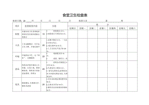 食堂卫生检查表.docx