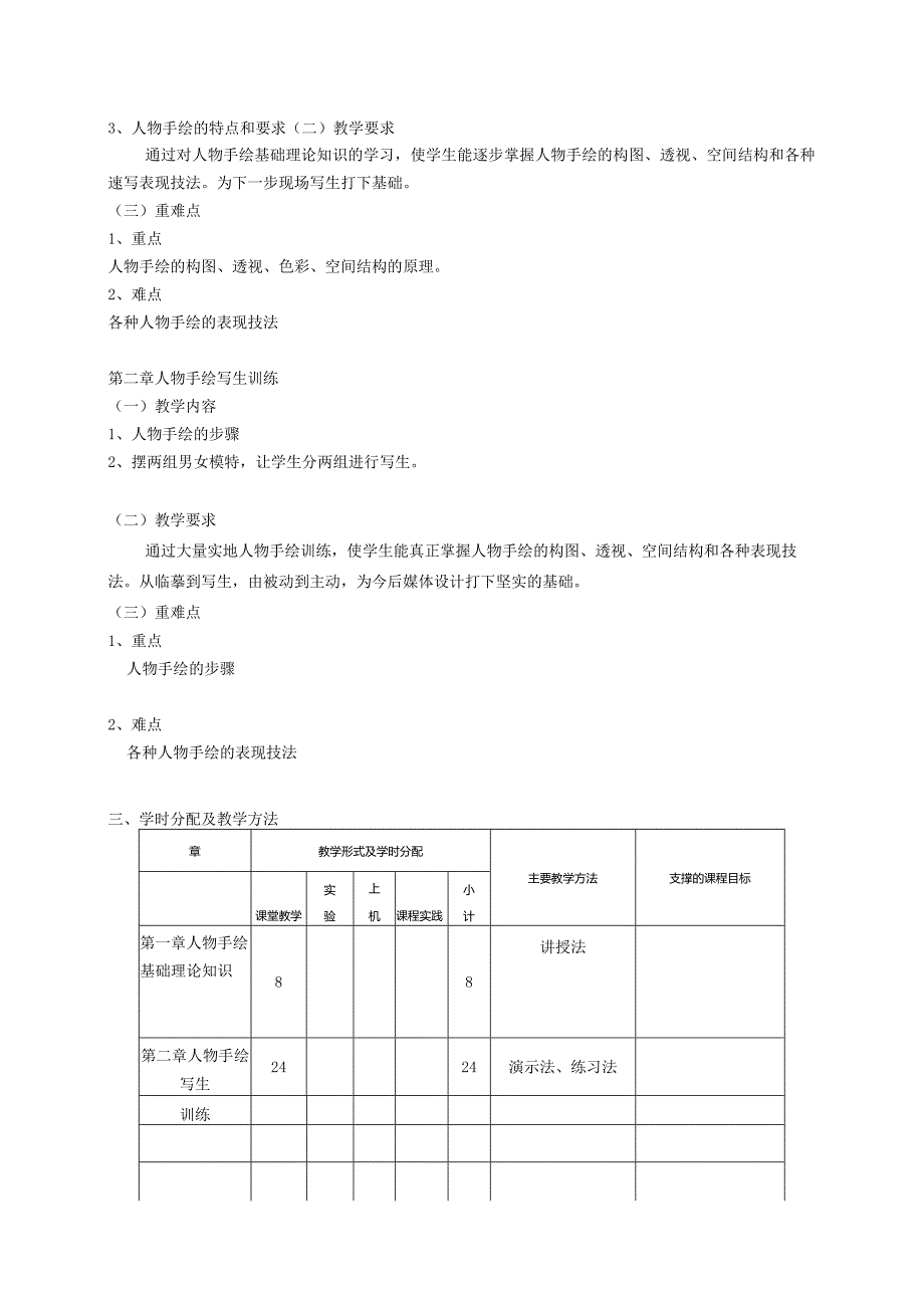 18410118人物手绘大学高校课程教学大纲.docx_第2页