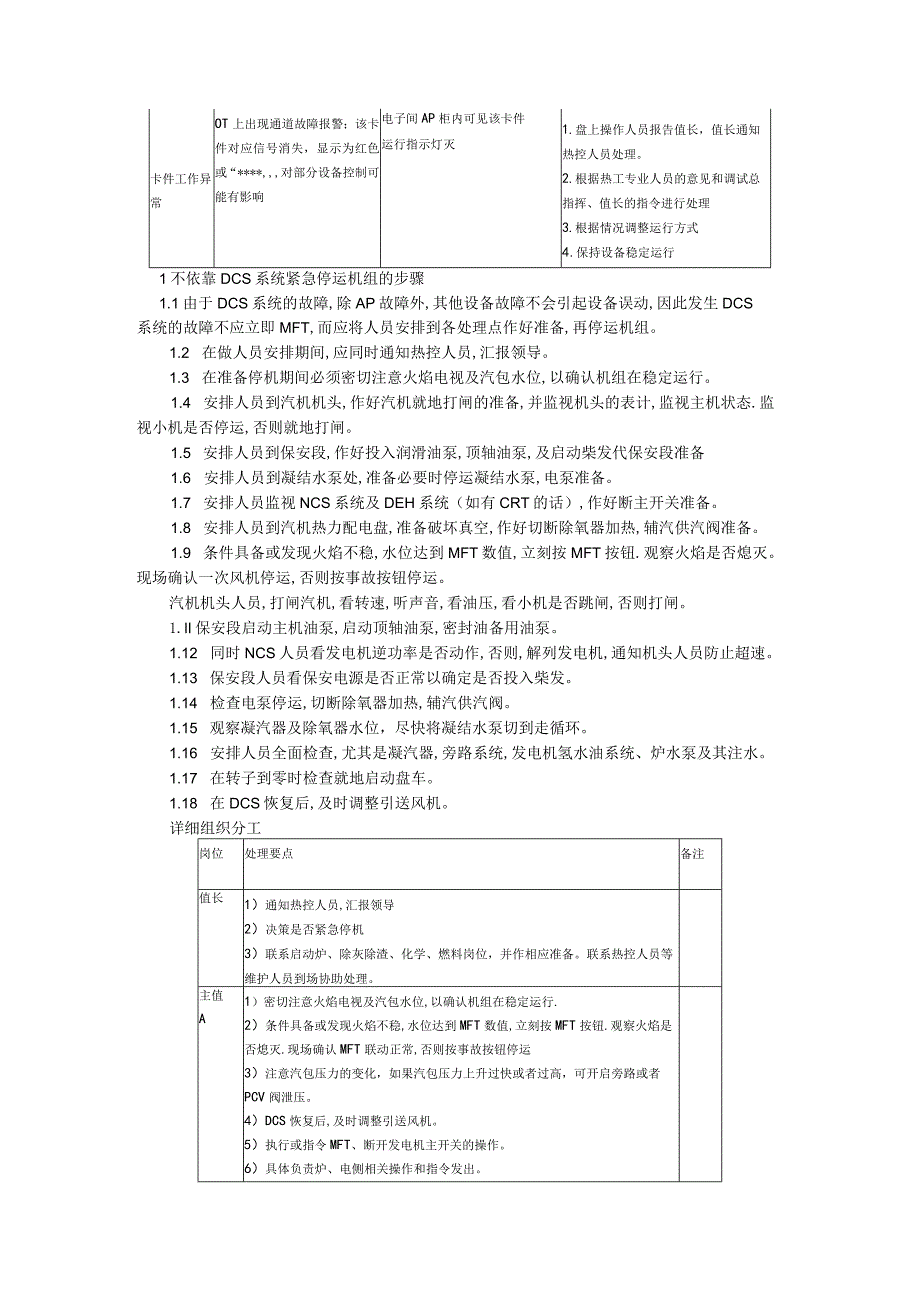 DCS系统失电故障与系统故障应急处置预案.docx_第2页