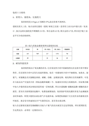 技能培训资料：金属钛的特性与功能.docx