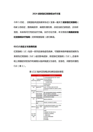 2024皮肤型红斑狼疮治疗方案.docx