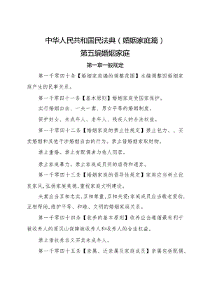 2020《中华人民共和国民法典（婚姻家庭篇）》.docx