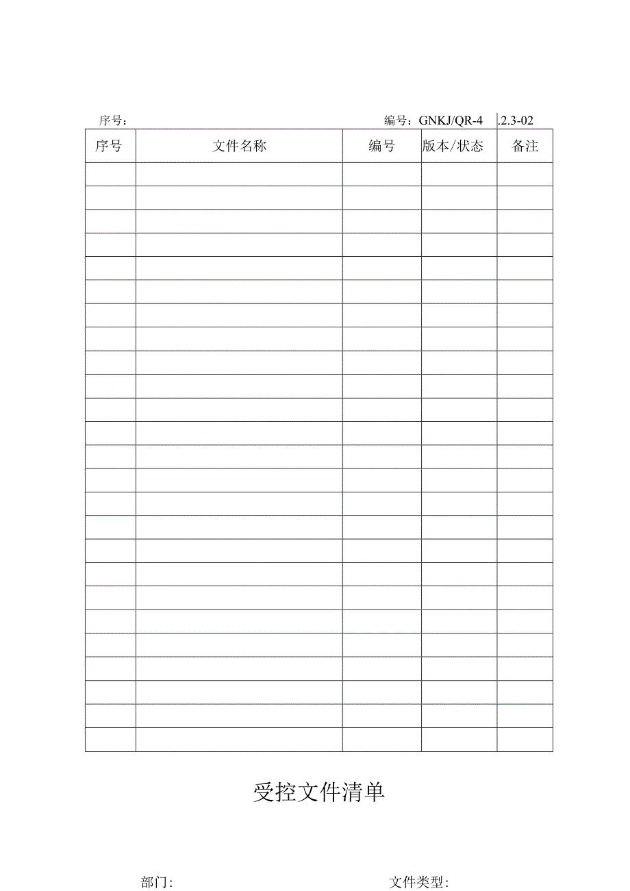 XX医疗器械企业质量手册表格.docx_第2页