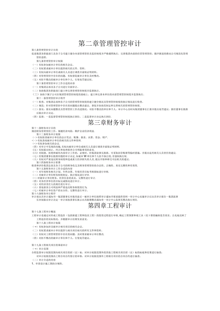 XX年X集团审计制度范文.docx_第2页