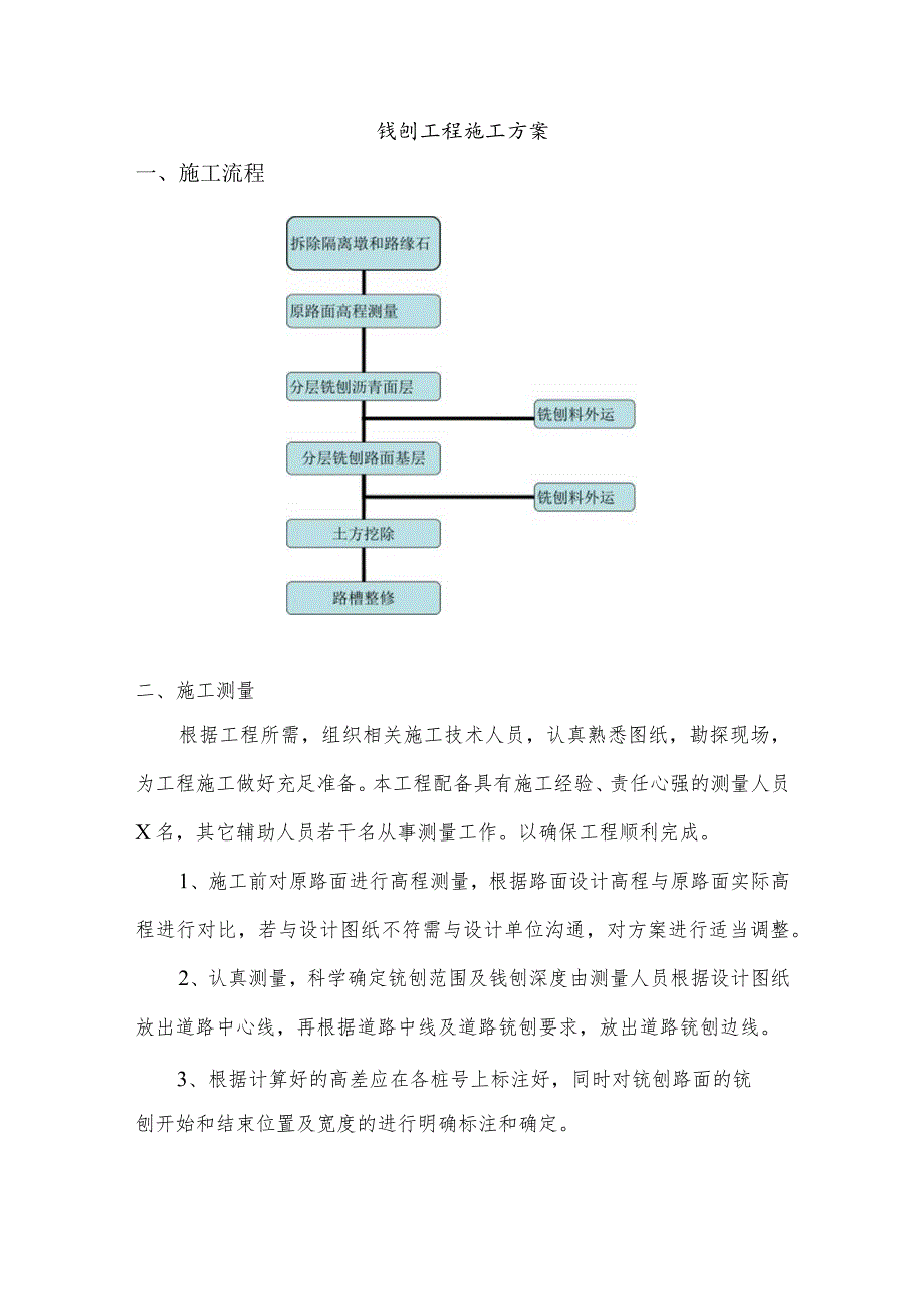 铣刨工程施工方案.docx_第1页