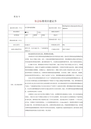 23《再生塑料建筑模板》建议书.docx