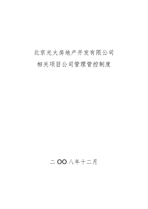 X房地产开发企业项目企业制度范文.docx