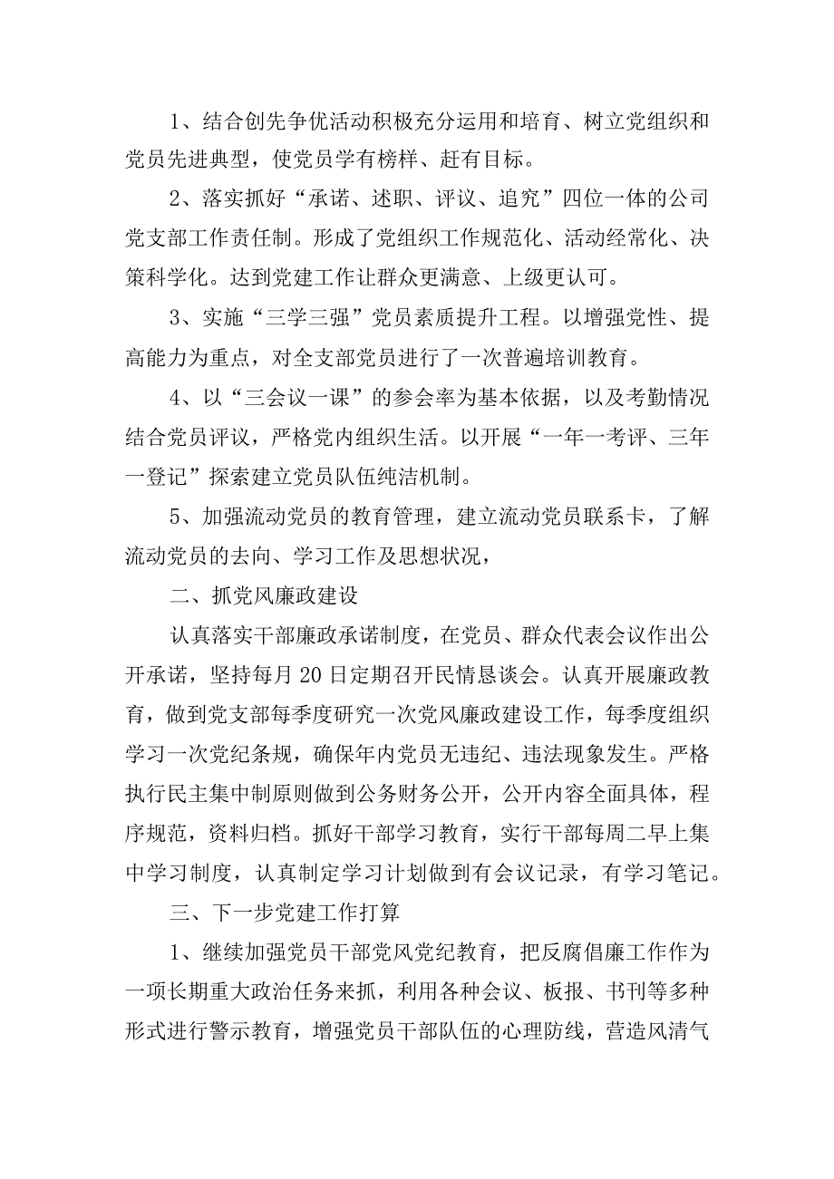 2024年党支部书记述责述纪述廉报告三篇.docx_第2页