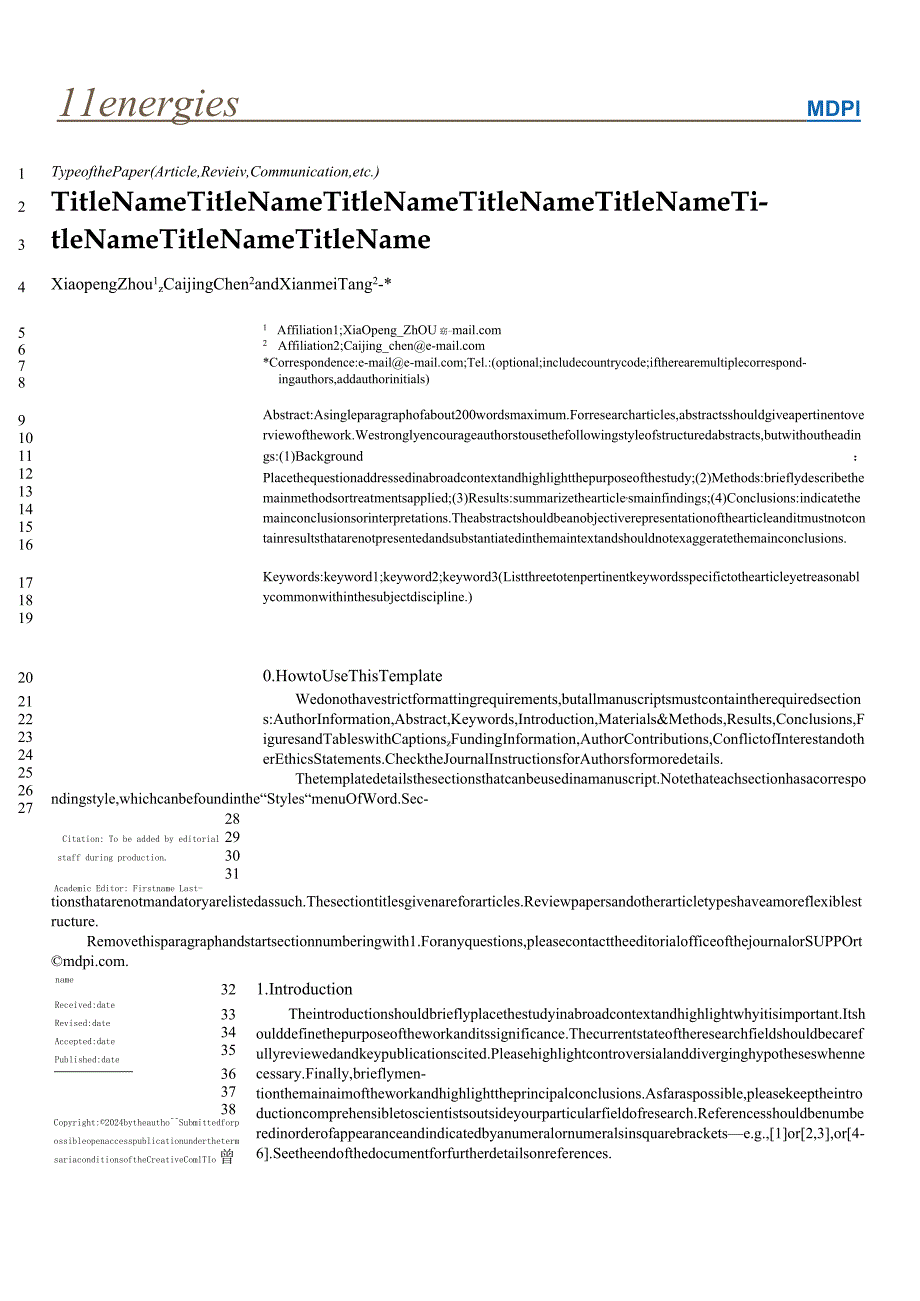 MDPI期刊《Energies》论文投稿模板.docx_第1页