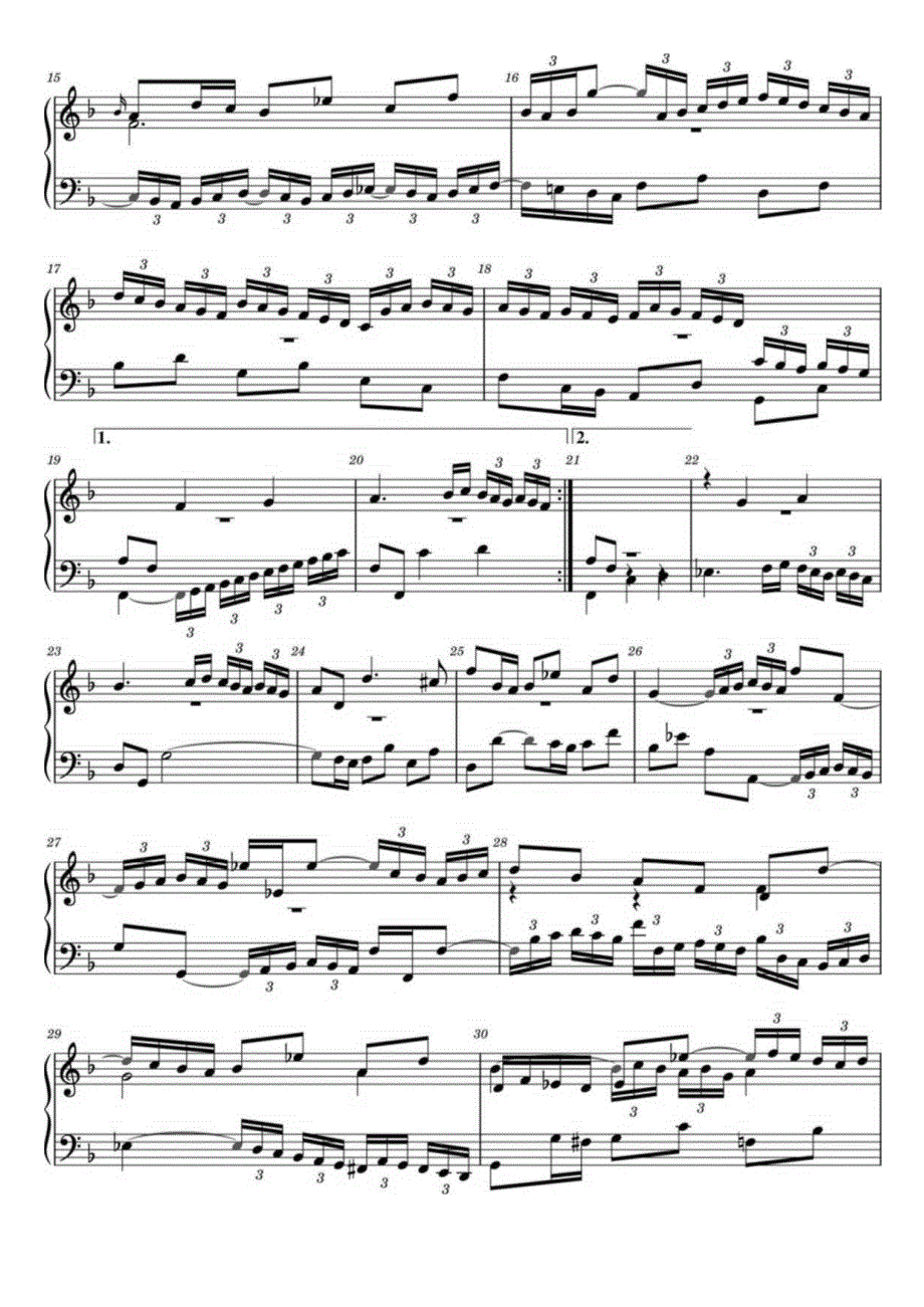 AlleinGottinderHhseiEhr,BWV675高清钢琴谱五线谱.docx_第2页