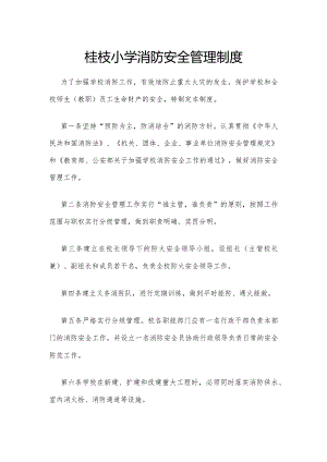 桂枝小学消防安全管理制度.docx