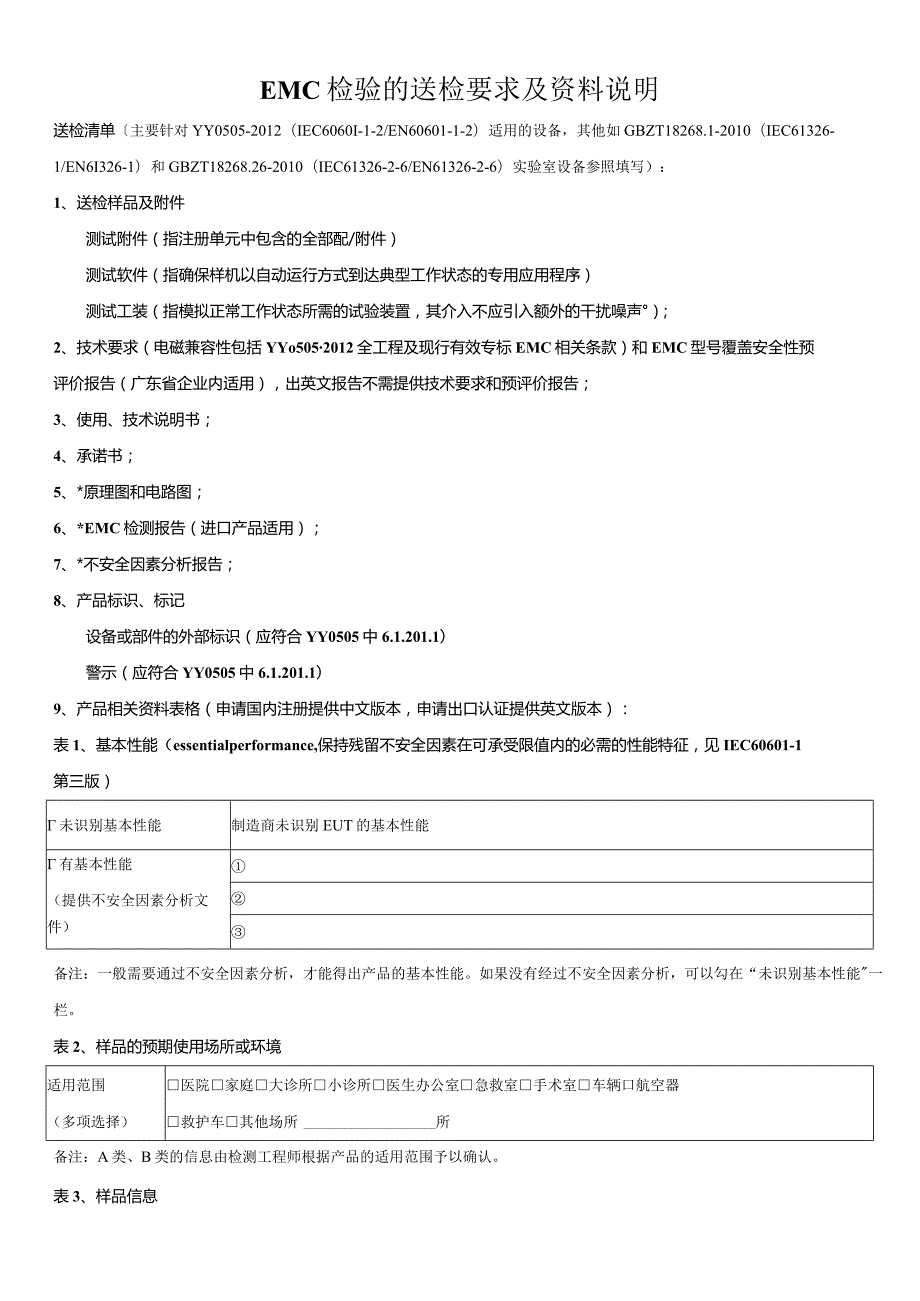 EMC检验的送检要求与资料说明.docx_第1页