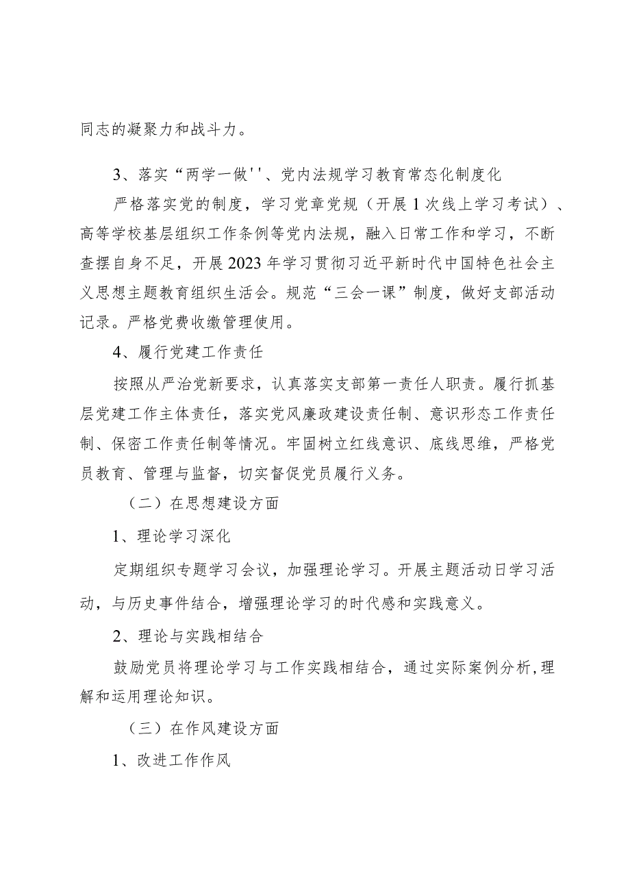 8.-2023年度教工第九党支部基层党组织书记抓基层党建工作述职报告（巩俊贤）.docx_第2页